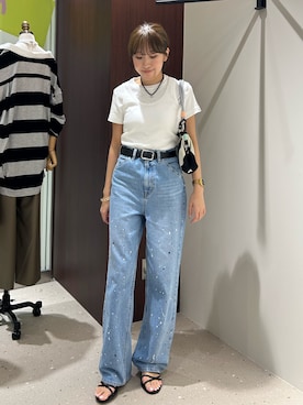 「NOLLEY’S（ノーリーズ）のアイテム」を使った、ayakaさん（レディース・156cm）の春コーディネート