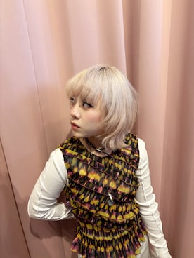 「Desigual（デシグアル）のタイダイプリーツノースリーブブラウス（シャツ/ブラウス、グリーン系）」を使った、slinkyさん（レディース・150cm）の春コーディネート