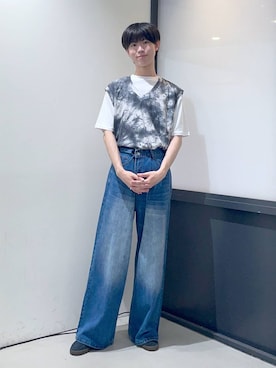 「ALAND（エーランド）のアイテム（シューズ）」を使った、daikiis2さん（メンズ・177cm）の夏コーディネート