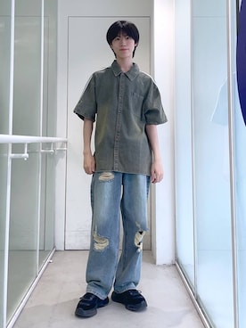 「ALAND（エーランド）のアイテム（パンツ）」を使った、daikiis2さん（メンズ・177cm）の夏コーディネート