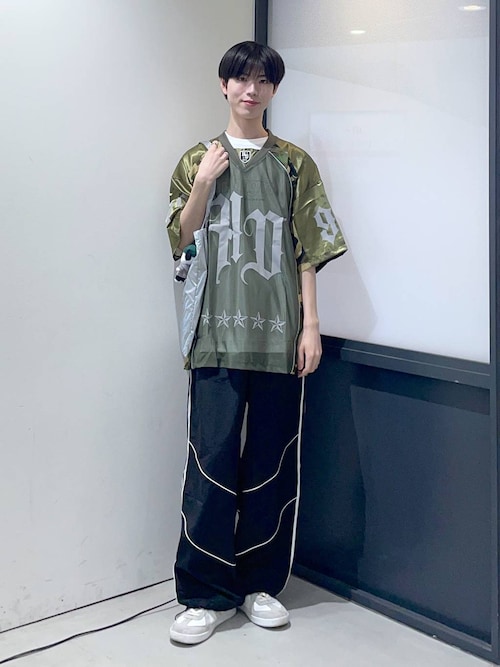 セール】【UNISEX】HOODHOOD／CAMOメッシュT（Tシャツ
