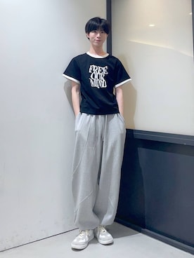 「アイテム（スウェットパンツ）」を使った、daikiis2さん（メンズ・177cm）の夏コーディネート