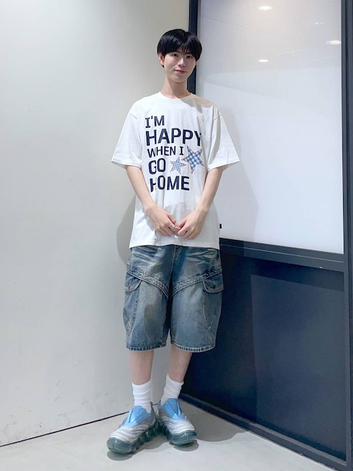 ★K-POPアイドル着用【UNISEX】Wai Kei／IM HAPPY Ｔシャツ
