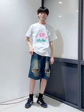 「ALAND（エーランド）のアイテム（シューズ）」を使った、daikiis2さん（メンズ・177cm）の夏コーディネート