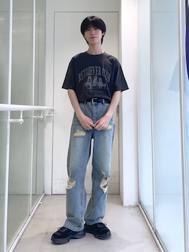 「ALAND（エーランド）のアイテム（パンツ）」を使った、daikiis2さん（メンズ・177cm）の夏コーディネート