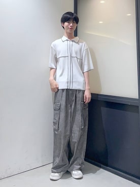 「アイテム（ポロシャツ）」を使った、daikiis2さん（メンズ・177cm）の夏コーディネート