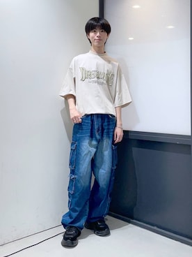 「INFLATION（インフレーション）のアイテム」を使った、daikiis2さん（メンズ・177cm）の夏コーディネート