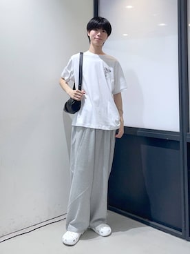 「ALAND（エーランド）のアイテム（スウェットパンツ）」を使った、daikiis2さん（メンズ・177cm）の夏コーディネート