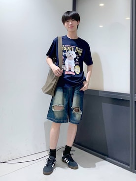 「ALAND（エーランド）のアイテム（シューズ）」を使った、daikiis2さん（メンズ・177cm）の夏コーディネート