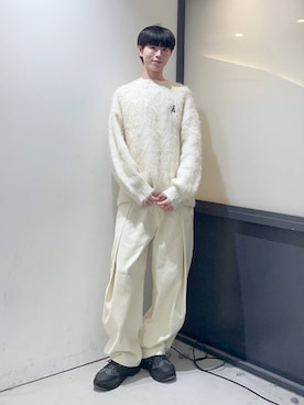 「3.3 Field Trip （3.3フィールドトリップ）の3.3 Field Trip／タックバルーンパンツ（カーゴパンツ、ベージュ系）」を使った、daikiis2さん（メンズ・177cm）の秋コーディネート
