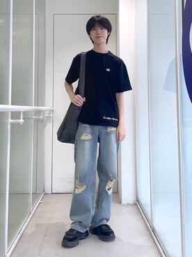 「ALAND（エーランド）のアイテム（パンツ）」を使った、daikiis2さん（メンズ・177cm）の夏コーディネート
