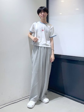 「ALAND（エーランド）のアイテム（スウェットパンツ）」を使った、daikiis2さん（メンズ・177cm）の夏コーディネート