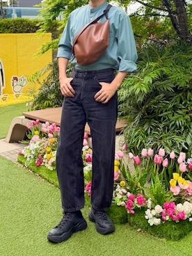 「CONVERSE ALL STAR（コンバースオールスター）のアイテム」を使った、Hugoさん（メンズ・170cm）の春コーディネート