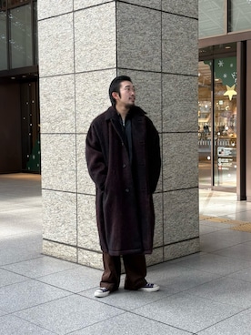 村山　凜さん（メンズ・172cm）の冬コーディネート