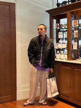 「アイテム（トートバッグ）」を使った、mr140911さん（メンズ・172cm・20代）の夏コーディネート
