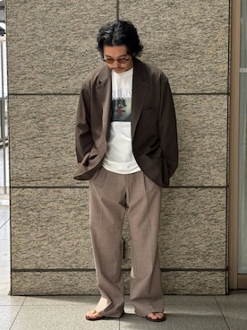 村山　凜さん（メンズ・172cm）の夏コーディネート