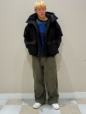 「アイテム（ニット/セーター）」を使った、かわさん（メンズ・171cm・10代）の冬コーディネート