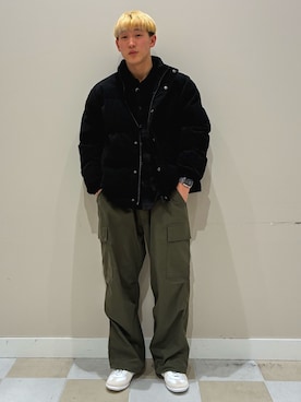 「アイテム（その他アウター）」を使った、かわさん（メンズ・171cm・10代）の冬コーディネート