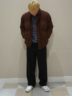 「アイテム（ニット/セーター）」を使った、かわさん（メンズ・171cm・10代）の冬コーディネート