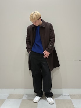 「アイテム（ニット/セーター）」を使った、かわさん（メンズ・171cm・10代）の冬コーディネート