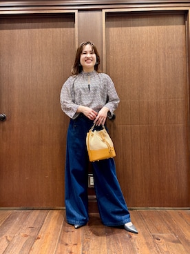 「FIL DE FER（フィルデフェール）のアイテム（トップス）」を使った、suzuki.aさん（レディース・149cm）の春コーディネート