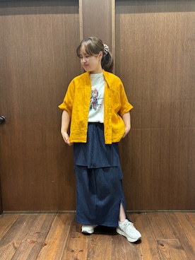 「FIL DE FER（フィルデフェール）のアイテム」を使った、suzuki.aさん（レディース・149cm）の夏コーディネート