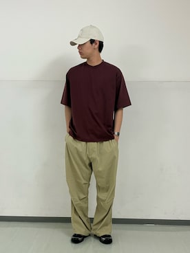 「NEW ERA（ニューエラ）の『別注』New Era×DOORS　920CS（キャップ、ホワイト系）」を使った、りきさん（メンズ・178cm）の夏コーディネート