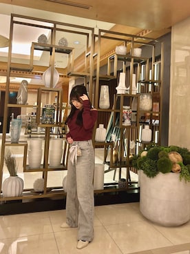 「アイテム（財布/小物）」を使った、SAYAさん（レディース・154cm）の秋コーディネート