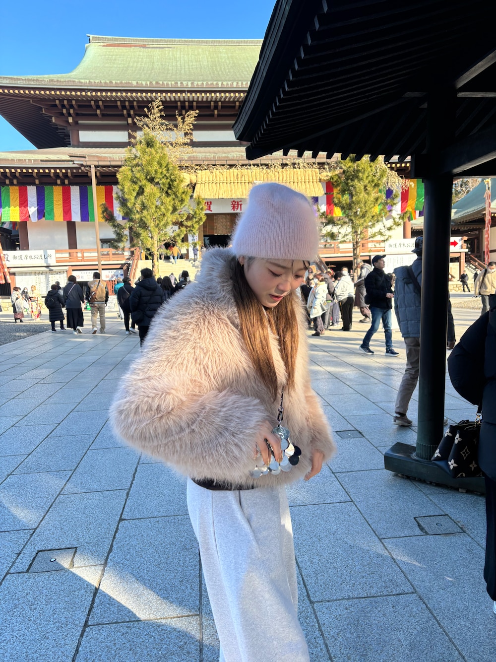 ラビットファー ボレロ レイビームス （A01 ファーボレロ☆結婚式  