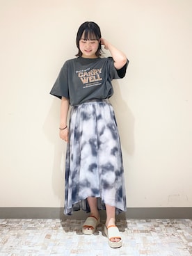「大学生コーデ」｜「アイテム（サンダル）」を使った、みさきさん（レディース・161cm）の夏コーディネート