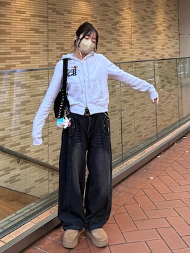 「アイテム（化粧下地）」を使った、ramuさん（レディース・166cm）の冬コーディネート