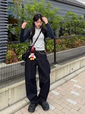 「アイテム（化粧下地）」を使った、ramuさん（レディース・166cm）の秋コーディネート