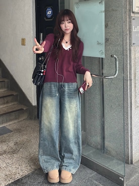 「アイテム（ベースメイク）」を使った、ramuさん（レディース・166cm）の秋コーディネート
