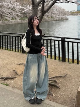 「CASIO（カシオ）のアイテム」を使った、ramuさん（レディース・166cm）の春コーディネート