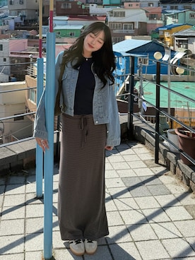 「2aN（トゥーエーエヌ）のアイテム（チーク）」を使った、ramuさん（レディース・166cm）の冬コーディネート