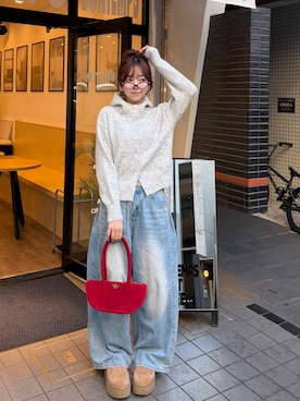 「アイテム（チーク）」を使った、ramuさん（レディース・166cm）の秋コーディネート
