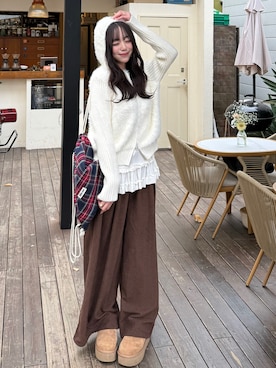 「CASIO（カシオ）のアイテム」を使った、ramuさん（レディース・166cm）の冬コーディネート