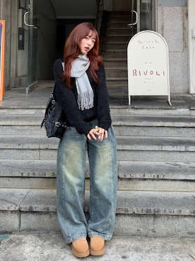 「アイテム（ベースメイク）」を使った、ramuさん（レディース・166cm）の秋コーディネート