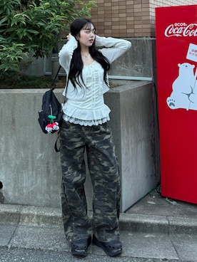「アイテム（ビューティーグッズ）」を使った、ramuさん（レディース・166cm）の秋コーディネート