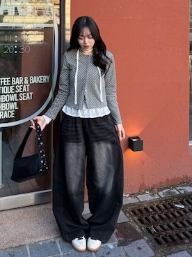 「2aN（トゥーエーエヌ）のアイテム（チーク）」を使った、ramuさん（レディース・166cm）の冬コーディネート