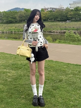 「GRL（グレイル）のアイテム（シューズ）」を使った、ramuさん（レディース・166cm）の春コーディネート