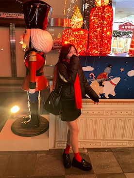 「韓国コーデ」｜「アイテム（ダウンジャケット/コート）」を使った、ramuさん（レディース・166cm）の冬コーディネート