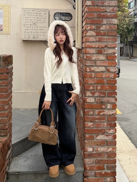 「アイテム（ベースメイク）」を使った、ramuさん（レディース・166cm）の秋コーディネート