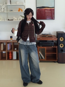 「アイテム（口紅/リップティント/グロス）」を使った、ramuさん（レディース・166cm）の秋コーディネート