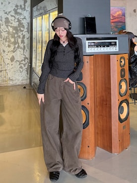 「アイテム（化粧下地）」を使った、ramuさん（レディース・166cm）の秋コーディネート