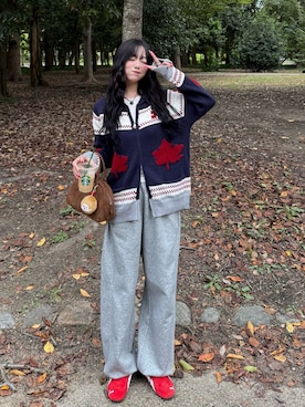 「スウェットパンツ」｜ramuさん（レディース・166cm）の秋コーディネート