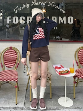 「アイテム（ビューティーグッズ）」を使った、ramuさん（レディース・166cm）の秋コーディネート