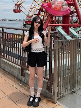 「PANDORA（パンドラ）のアイテム」を使った、ramuさん（レディース・166cm）の夏コーディネート