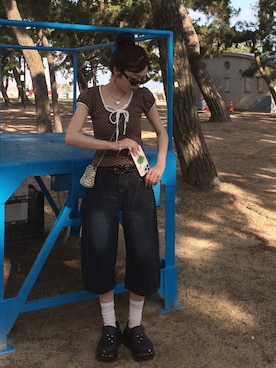 「アイテム（ベースメイク）」を使った、ramuさん（レディース・166cm）の夏コーディネート