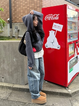 「アイテム（ベースメイク）」を使った、ramuさん（レディース・166cm）の冬コーディネート